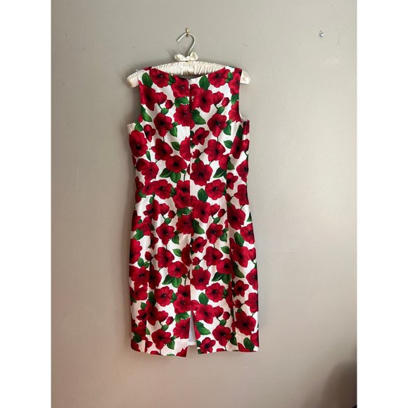 90s Cheeta B / Silk Roses / Party Dress - Picture 5 of 5